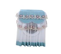 OSALADI Housse pour Machine à Laver Automatique en Dentelle Verte Volants et Motifs Floraux, Imperméable, Protège la Machine à Laver la Maison Lors Lessive