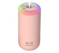 OSALADI Humidificateur d'Air USB 350 Ml Portable Rose Diffuseur d'Arômes Purificateur d'Air Compact pour Bureau Voiture et Maison Brumisateur Nano Silencieux Lumière LED Colorée