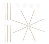 OSALADI Jouets Connecteurs Bâtons de Construction en Bois et Plastique, Légers, Portables, Assemblage Facile, pour Familles et Écoles, Activités Créatives en Classe