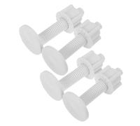 OSALADI Kit de 4 Vis D'expansion Plastique Blanc 2,9x2,9 Cm pour Abattant de Toilette, Attaches et Boulons de Réparation Universels Résistants à L'humidité, Pièces de Fixation Rapides