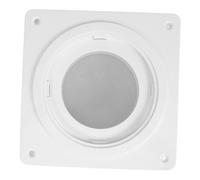 OSALADI Kit de Raccordement pour Conduit de Sèche-linge, Bride Murale Blanche en Plastique, Installation Facile, Tuyau D'évacuation Flexible et Étanche, 4 Pouces