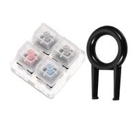 OSALADI Kit De Test De Clavier Mécanique Testeur d'arbre Cherry Socle Acrylique Outil De Test Compact Et Portable pour Switches Noirs, Rouges Et Bleus Usage Professionnel Et Personnel