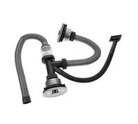 OSALADI Kit de Tuyau de Vidange pour Évier de Cuisine et Salle de Bain Installation Facile et Anti-odeurs Complet pour Lavabo Double Cuve
