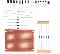 OSALADI Kit Entraînement Soudure Débutant avec Composants Électroniques et Plaque pour Apprentissage Pratique et Amélioration des Compétences