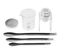OSALADI Kit Réparation Rouge à Lèvres 8 Pièces avec Moule Silicone, Tasses à Mesurer Liquides et Cire, Accessoires DIY pour Fabriquer et Restaurer Rouges à Lèvres, Utilisation Maison