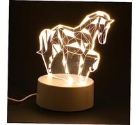 OSALADI Lampe de Nuit Animaux USB Veilleuse Cheval Décorative pour Chambre Lumière Ambiance Portable Éclairage Doux sans Éblouissement