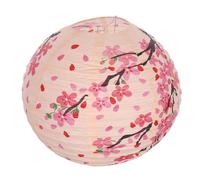 OSALADI Lanterne Japonaise Traditionnelle en Papier 30 Cm Rose Fleur de Pêcher, à Suspendre Décorative Intérieure et Extérieure pour Restaurant, Mariage, Fête à Thème Japonerie