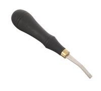 OSALADI Lime à Main pour Polissage et Affûtage Précis avec Manche Noir Plate en Acier Inoxydable Outil Flexible Travail du Cuir