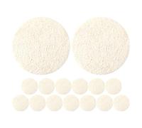 OSALADI Lingettes Exfoliantes Visage en Luffa Naturel, Disques de Gommage Visage 15 Pcs Diamètre 5,5 Cm, Nettoyage Profond et Élimination des Points Noirs, pour Bain et Soins Peau