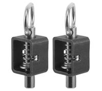 OSALADI Loquets à Ressort Soudables Acier Inoxydable Lot de 2 Ressort Robuste 5/8, Installation Facile pour Portes de Remorque pour Usage Industriel et Logistique