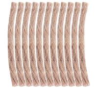 OSALADI Lot de 10 Allume-Feu en Corde Cirée à la Cire D’Abeille 10 Pièces Multifonction pour Camping Barbecue et Randonnée Allume-Feu de Camp Résistant et Léger Outil D’Allumage