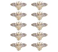 OSALADI Lot de 10 Décorations d'Ongles 3D en Alliage Abeille Vintage Breloques pour Nail Art Accessoires Manucure Créatifs pour Personnalisation Ongles et Artisanat