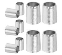 OSALADI Lot de 10 Écrous Métalliques Argentés pour Flexible, Résistants la Chaleur, Taille 2,70x2,10x2,10cm, Accessoires pour Salle de Bain et Rénovation