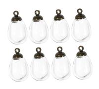 OSALADI Lot De 10 Pendentifs En Forme De Pour La Fabrication De Bijoux De Mariage Petites Breloques En Forme De Mini Breloques En Verre