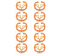 OSALADI Lot de 10 Pinces Nasales Épaisses en Abs Renforcé pour Veaux - Accessoires Solide pour Sevrage Bovin, Outil Portable Anti-sucette pour Élevage et Gestion du Bétail en Ferme