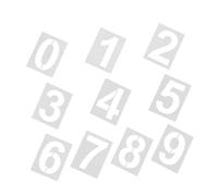 OSALADI Lot De 10 Pochoirs Pour Numéros De Porte Pochoirs Pour Numéros De Maison En Plastique Modèle De Peinture Pour