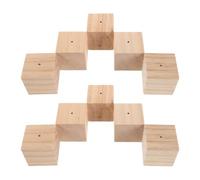OSALADI Lot de 10 Supports à Clous en Bois 5X5X5 CM pour Décoration de Gâteaux Socles de Présentation pour Fleurs Sculptées Kit de Pâtisserie pour Glaçage à la Poche à Douille
