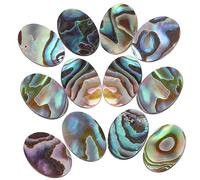 OSALADI Lot De 12 Cabochons En Coquillage D'ormeau Fabrication De Bijoux Perles Cabochons Décorations Artisanales Accessoires De Bricolage Uniques Pendantifs Artisanaux