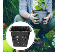 OSALADI Lot de 15 Pots de Fleurs en Plastique Système Anti-Racines Jardinières Hydroponiques Épaisses Carrées 14 CM pour Culture et Entretien des Plantes D’Intérieur et Balcon
