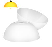 OSALADI Lot de 2 Abat-Jours en Plastique Résistant Forme Champignon Trou Central 42 MM Cache-Lampe Polyvalent pour Lampe de Salon et Plafonnier Diffuseur de Lumière Douce pour