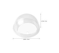 OSALADI Lot de 2 Aquariums Muraux Transparents en Acrylique 15 CM Jardinières Murales Polyvalentes pour Poissons Betta et Plantes Suspendues Décoration Compacte pour Maison et Salon