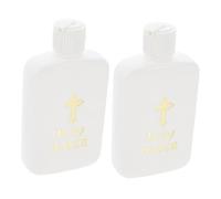 OSALADI Lot de 2 Bouteilles à Eau Bénite en Plastique 100 ML, Flacons Miniatures pour Prière et Rituels Religieux, Récipients Rechargeables pour Aromathérapie et Décorations Cérémonielles