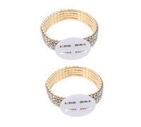 OSALADI Lot De 2 Bracelets Élastiques En Strass Pour Poignets Pour Mariage Anniversaire Bal De Fin D'Année Enterrement De Vie De Jeune Fille