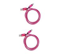 OSALADI Lot de 2 Câbles USB Type-c Tressés en Nylon de 1 M pour Recharge Rapide Et Transfert de Données Compatibles avec Les Modèles S8 S8 Plus Note 8 P9 Honor V30 5 3t Et 2