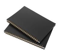 OSALADI Lot de 2 Carnets de Comptes à Couverture Pp Imperméable, 60 Pages Grilles Verticales et Horizontales, Grand Livre de Comptabilité pour Usage Professionnel et Personnel,