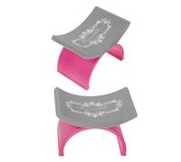 OSALADI Lot de 2 Coussins Repose-Poignet Ergonomiques en Silicone Rose de U Support pour Ongles et Repose-Bras Confortable pour Manucure Professionnelle et Nail Art Précis