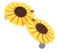 OSALADI Lot de 2 Embrasses à Pinces pour Rideaux de Tournesol Jaune, Clip de Fixation Pratique pour Rideaux, Accessoire Décoratif pour Salon, Chambre ou Bureau