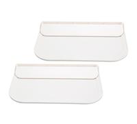 OSALADI Lot de 2 Étagères Murales Pliables Adhésives sans Perçage, Petites Tablettes Flottantes Blanches pour Salle de Bain Cuisine, Support Rangement Pratique pour Serviettes, Téléphone