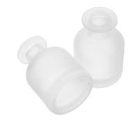 OSALADI Lot de 2 Flacons Diffuseurs de Parfum en Verre Cylindriques 150ml Légers et Faciles à Nettoyer pour Diffuseur D'huile Essentielle Bureau Voiture