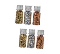 OSALADI Lot De 2 Kits De Décoration D'Ongles En Feuille D'Or Lingettes Anti-Peluches Chromées Breloques Coupe-Gel Strass Apprêt Surligneurs Palette Autocollants Pailletés