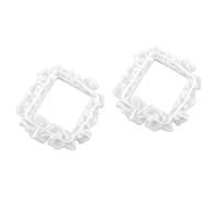 OSALADI Lot De 2 Moules Décoratifs pour Interrupteurs en Plâtre Mini Macramé pour Décoration pour Fondant en Dés en Taille-Douce À Faire Soi-Même Manuel en Gel De Silice