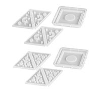 OSALADI Lot De 2 Moules Pyramidaux En Silicone Pour Bougies Chauffe-plat, Moulage En Résine Pour, Décorations De Table, Centres De Table, Mariage