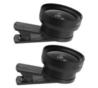 OSALADI Lot De 2 Objectifs Macro Grand Angle en Métal Compacts Et Universels pour Smartphones