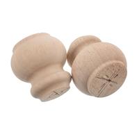 OSALADI Lot de 2 Pieds de Table en Bois Massif 8X8 CM Pieds Rustiques Robustes pour Buffet Bibliothèque et Meuble TV Support Stable pour Causeuse et Fauteuil Inclinable Finition