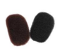 OSALADI Lot de 2 Pinces à Cheveux Volumisantes en Éponge Aérée, Inserts Légers pour Donner du Volume Naturel, Clips pour Coussinets Bouffants Noirs et Marron, Accessoires Coiffure Femme
