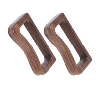 OSALADI Lot de 2 Poignées en Bois Naturel pour Tasse à Thé Séparable Poignée Latérale Pratique en Noyer pour Verre à Eau Accessoire Résistant la Chaleur, Cérémonie du Thé et Usage