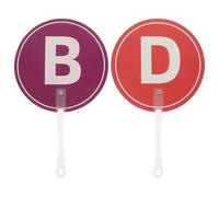 OSALADI Lot De 2 Raquettes De Jeu D'Anglais Pour L'École Primaire Panneaux De Réponse Raquettes De Vote Jeux De Questions-Réponses