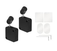 OSALADI Lot de 2 Set de Cordons Rétractables pour Télécommande TV et Manette de Jeu avec Câble de Sécurité Réglable 2 Mètres Câble à Ressort Antivol Accessoires Antivol Polyvalents pour