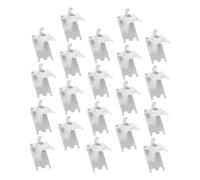 OSALADI Lot de 20 Organisateurs de Réfrigérateur en Acier Inoxydable Étagères Faciles à Installer Clips pour Étagères de Rangement pour Réfrigérateur