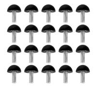 OSALADI Lot de 20 Pieds de Meubles Réglables en Métal Vis M8 X 22 MM et Tête Ronde Niveleurs Robustes pour Tables Chaises Armoires et Étagères Ajustement Précis pour Bureaux et