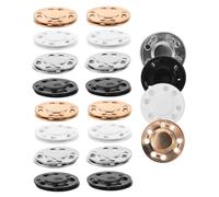 OSALADI Lot De 25 Boutons Pression De Rechange Robustes Pour Vêtements Fermetures De Vestes Boutons Pression Magnétiques En Tissu Noirs