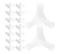 OSALADI Lot de 25 Connecteurs de Cadre en Plastique à Trois Voies 8,5 Mm, Adaptateurs pour Armature de Tente Auvent, Raccords de Joints pour Réparation et Remplacement, Accessoires