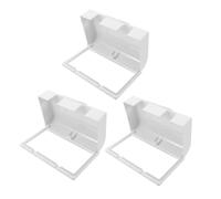 OSALADI Lot de 3 Boîtes de Prise Murale Adhésives Étanches Doubles 86 Type Protection Plastique Blanche pour Salle de Bain et Extérieur Cache-Prise Anti-Éclaboussures Couvercle