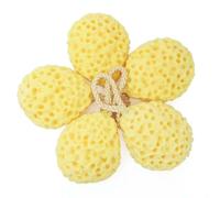 OSALADI Lot de 3 Éponges de Bain Nid D'abeille Couleur Jaune, Vert et Orange, Boule de Exfoliante Douce et Réutilisable pour Nettoyage Corporel, Accessoires de Bain pour Soin Peau