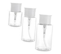 OSALADI Lot de 3 Flacons Distributeurs Transparents pour Liquide Flacons Rechargeables 100Ml 150Ml 200Ml en Polypropylène pour Huile Essentielle Voyage et Camping
