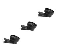 OSALADI Lot De 3 Objectifs Macro Grand Angle 2 en 1 pour Téléphone Universels avec Clip Métallique Robuste Noir